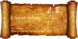 Liptai Bolda névjegykártya